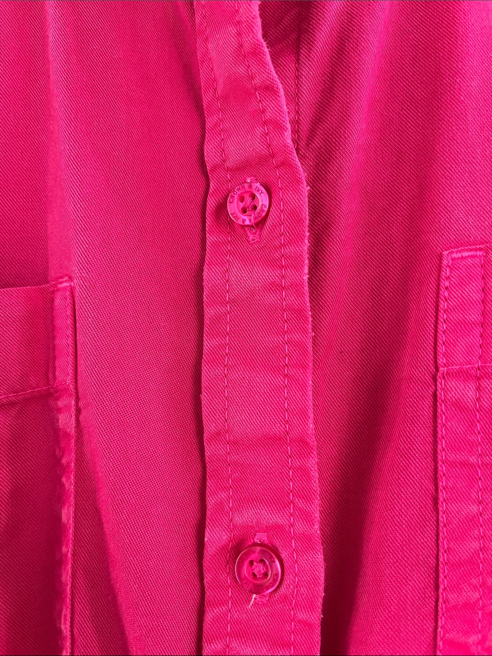 Crown & Ivy Button-Up Shirt Women’s Fuchsia - M - Picture 4 of 13